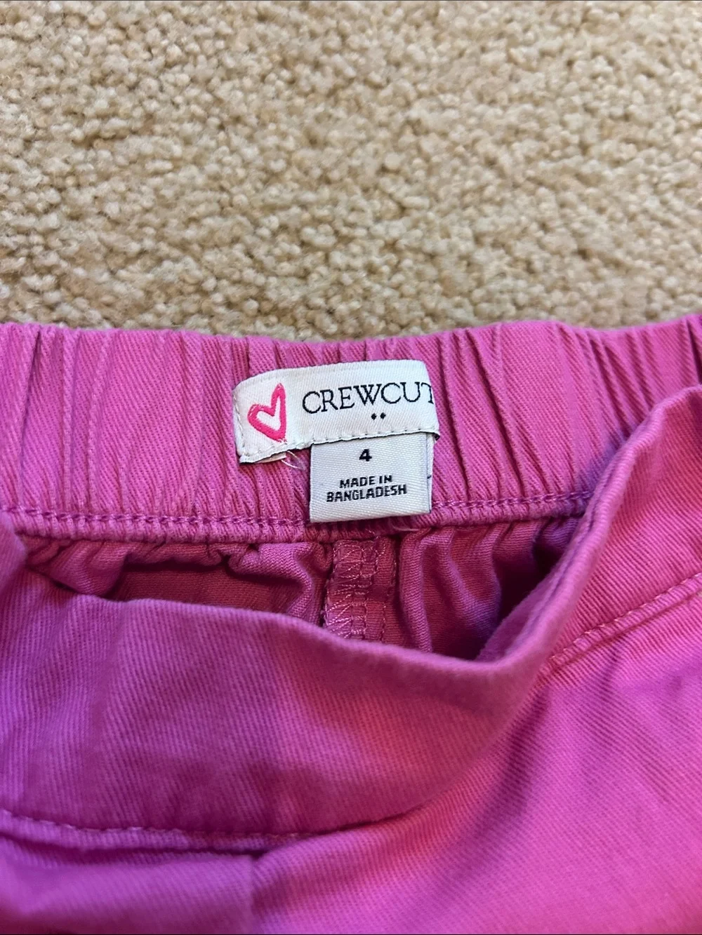 Crewcuts Bright Purple Scalloped Hem Shorts